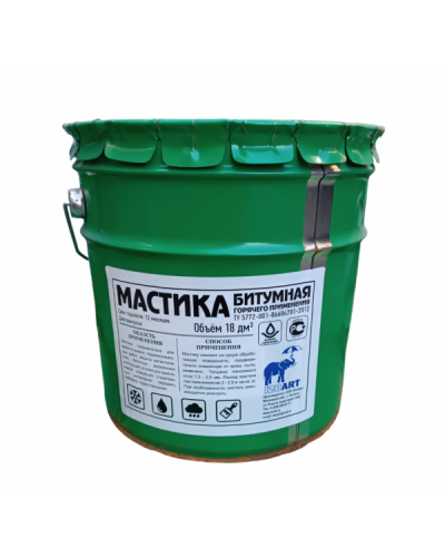 Битумная мастика горячего применения IZOART 15 кг (18 л)