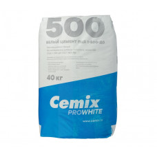 Белый цемент М500 Д0 Цемикс 40 кг