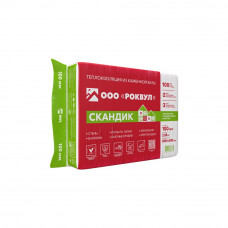 Утеплитель Роквул Скандик 800х600х100 мм (уп/6плит, 2,88м2/0,288м3)