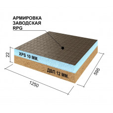 Панель Руспанель РПГ Комфорт 22, 1250х595х22 мм