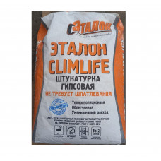 Штукатурка гипсовая Эталон ClimLife серая 30 кг