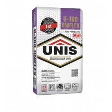Плиточный клей Unis (Юнис) Унифлекс U-100 25 кг