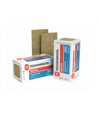 Звукоизоляция Технониколь Техноакустик Master 1200х600х50 мм (Уп/8 плит, 5,76м2/0,288м3)