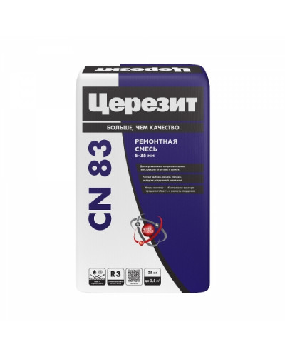 Смесь для ремонта и стяжки Церезит CN83 25 кг