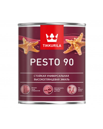 Эмаль алкидная Тиккурила / Тиккивала Песто 90 (Миралкид 90) высокоглянцевая 0,9 л