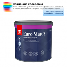 Краска интерьерная Тиккурила / Тиккивала Евро Матт-3 2,7 л