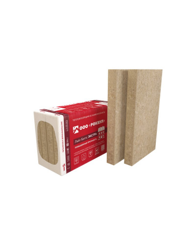 Утеплитель Rockwool Лайт Баттс Экстра П45 1000х600х50 мм (уп/8плит, 4,8м2/0,24м3) — фото 5