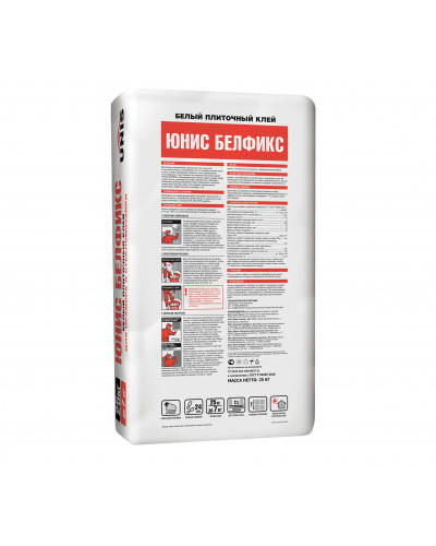 Плиточный клей Unis (Юнис) Белфикс белый 25 кг Плиточный клей Unis (Юнис) Белфикс белый 25 кг