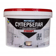 Краска акриловая Мастер-Класс Стандарт супербелая 40 кг