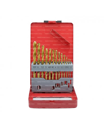 Набор сверл по металлу Strong, 13 предметов (от 1,5 до 6,5 мм) СТС-021000113 — фото 3