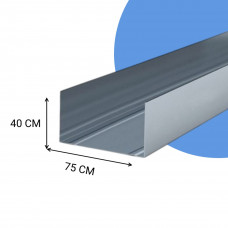 Профиль направляющий ПН-4 Фамаркет 75х40х0,5 мм L=3м