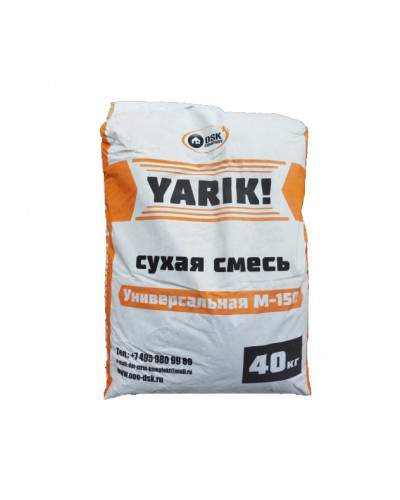 Сухая кладочная смесь М150 Ярик 40 кг