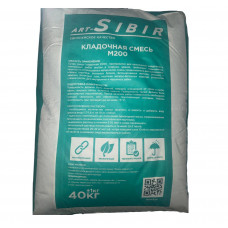 Сухая кладочная смесь М200 Сибирь 40 кг
