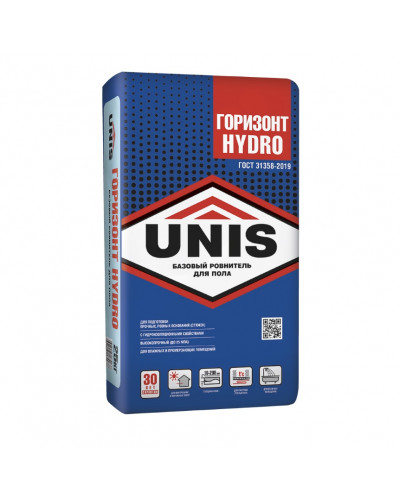 Ровнитель пола Unis (Юнис) Горизонт Hydro 25 кг
