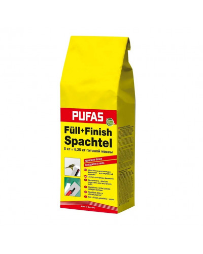 Шпаклевка гипсовая Pufas (Пуфас) FullFinish Spachtel 5 кг